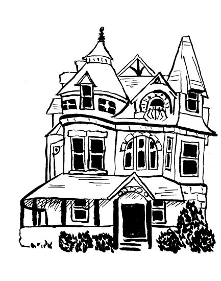 433x550 Grand Old Victorian House Posters