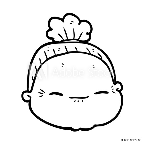 500x500 Cartoon Old Lady