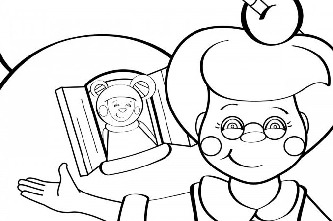 678x450 Old Lady Coloring Sheet Coloring Page