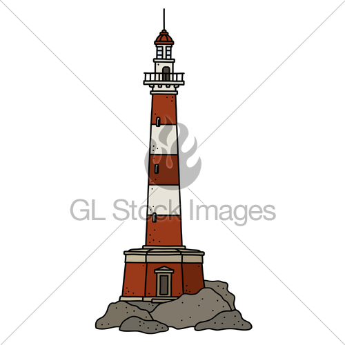 500x500 The Old Red And White Stone Lighthouse Gl Stock Images