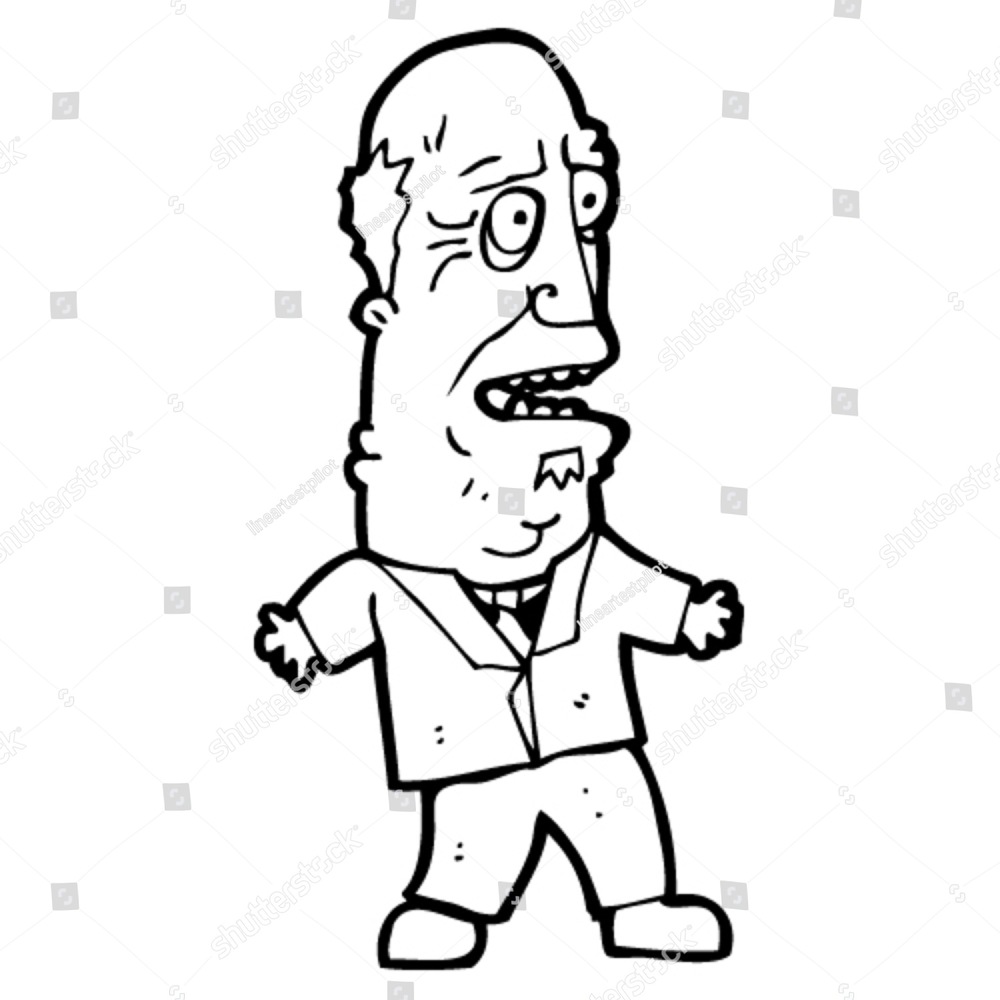 1000x1000 Old Man Cartoon Ez Canvas