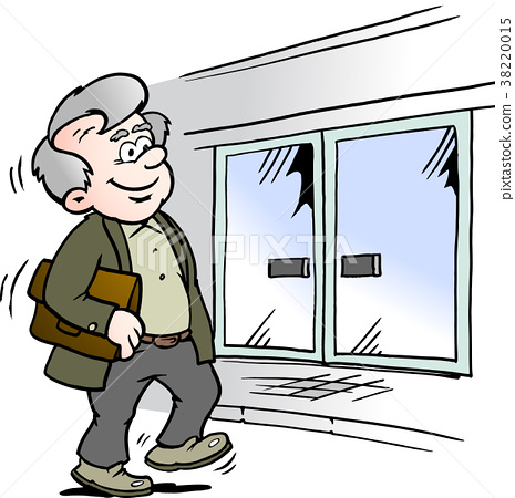 465x450 A Happy Old Man Vent To A Business Building