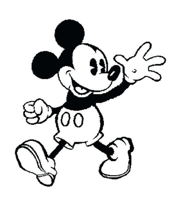 600x748 Mickey Mouse Para Crafts Coloring Pages Drawings Printables Free