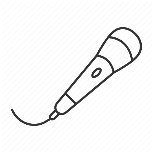 512x512 Sing Drawing Microphone Transparent Png Clipart Free Download
