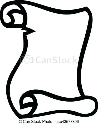 372x470 Scroll Drawing Template