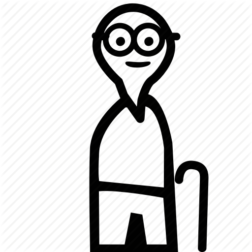 512x512 Elderly, Grandad, Granpa, Old, Person Icon
