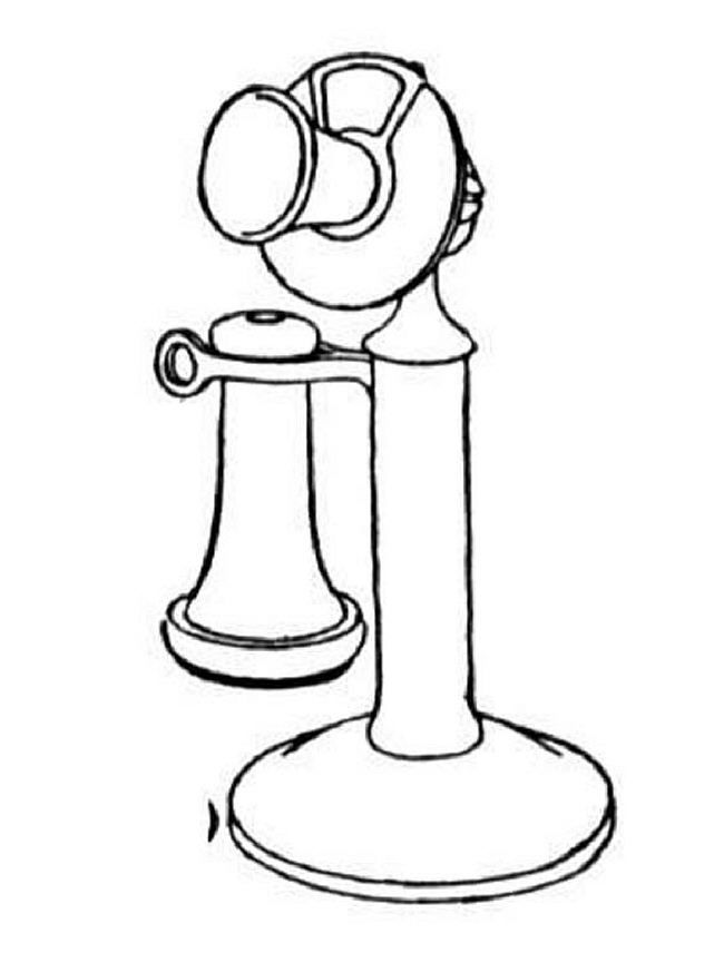 650x856 Very Old Phone Coloring Pages Coloring Pages
