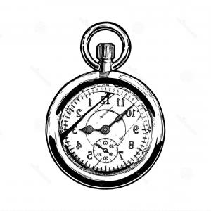 300x300 Stock Illustration Old Pocket Watch Is Sitting Soidergi