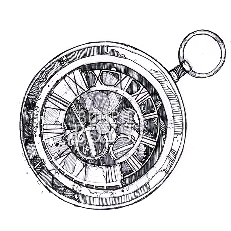 800x800 Collection Of Pocket Watch Tattoo Drawing Images In Collection