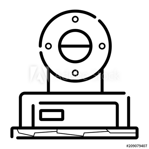 500x500 Old Radio Icon Vector