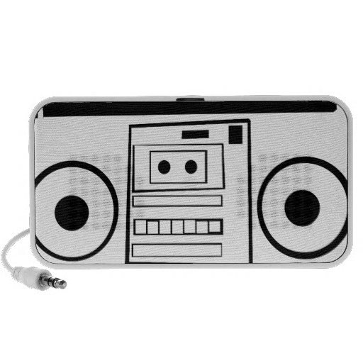 512x512 Retro Boombox Cartoon
