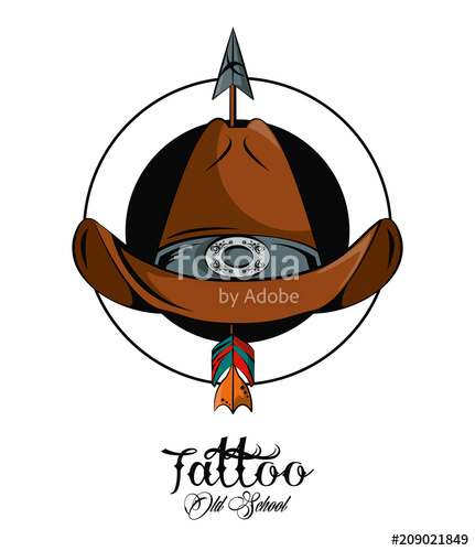 431x500 Tattoo Design With Old School Drawings Vector Illustration Graphic
