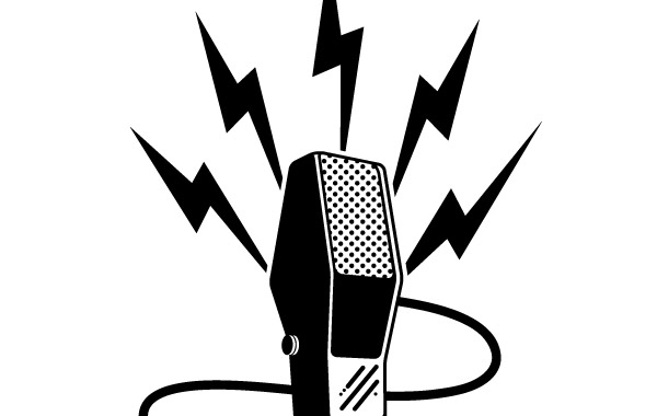 600x380 Free Download Of Old School Microphone Vector Graphics