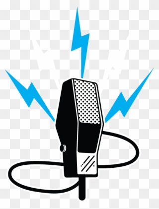 320x421 Old Microphone Vector Clipart