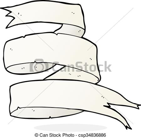 450x443 Old Scroll Banner Cartoon