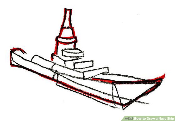 728x504 How To Draw A Navy Ship Steps