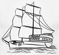 190x177 Sailing Ship Old Ship Men's T Shirt Spreadshirt