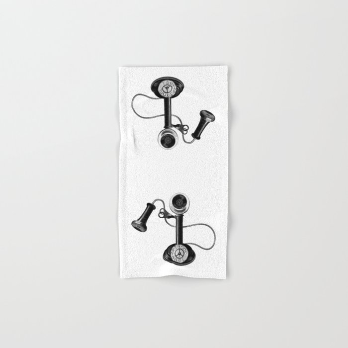 700x700 Old Telephone Hand Bath Towel