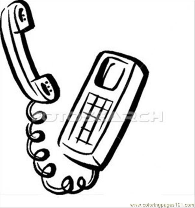 650x693 telephone free coloring pages, telephone coloring pages