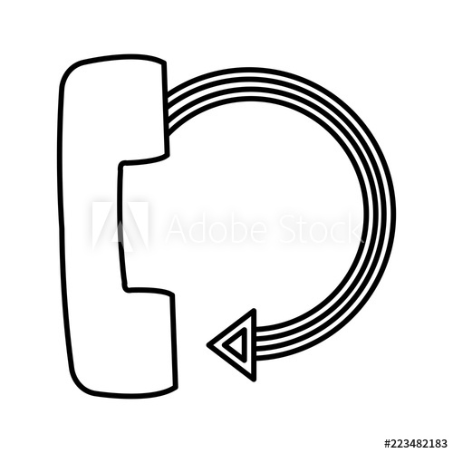 500x500 Telephone Old With Arrow