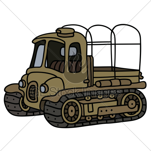 500x500 funny old artillery tractor gl stock images