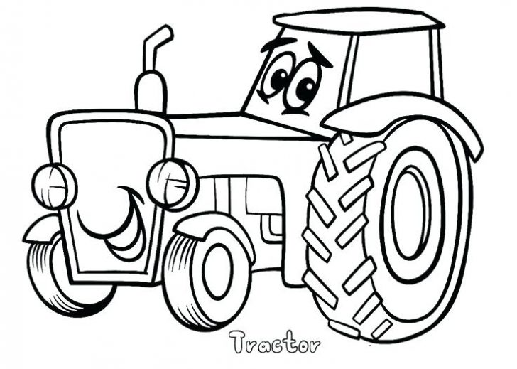 728x519 John Deere Tractor Color Pages And Trailer Coloring To Print