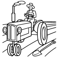 230x230 Old Tractor Coloring Pages