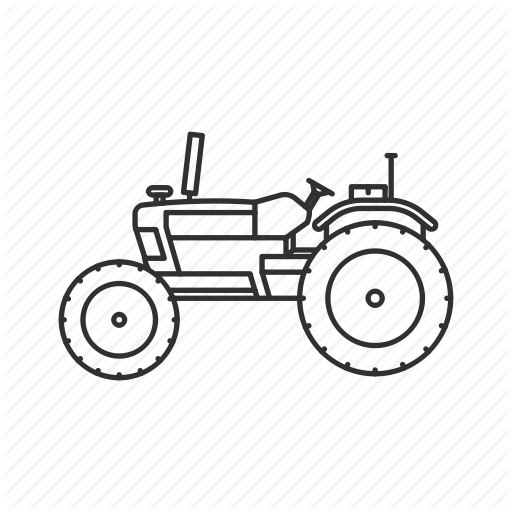 512x512 Collection Of Free Tractor Drawing Basic Download On Ui Ex