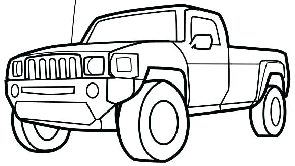 580x326 Old Truck Coloring Pages Gang Rapper Vintage Pickup Drawing Felixbot