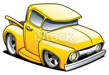 380x261 Yellow Cartoon Classic Truck Created In Adobe Illustrator Kanui