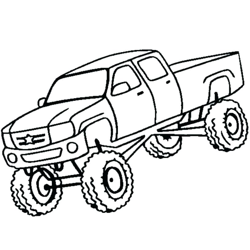 816x816 Cool Truck Coloring Pages Cool Drawing Custom Cars Go Back Pix