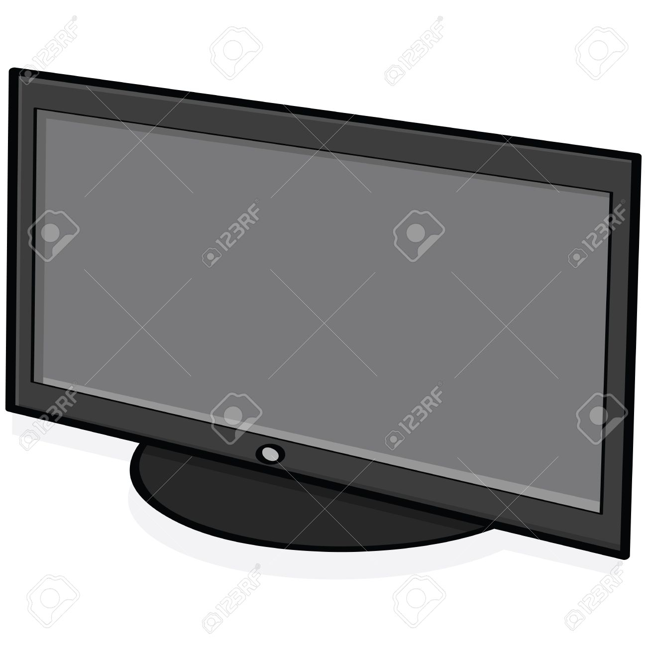 1300x1300 Drawing Of A Television Cartoon Style Old Tv Stock Vector