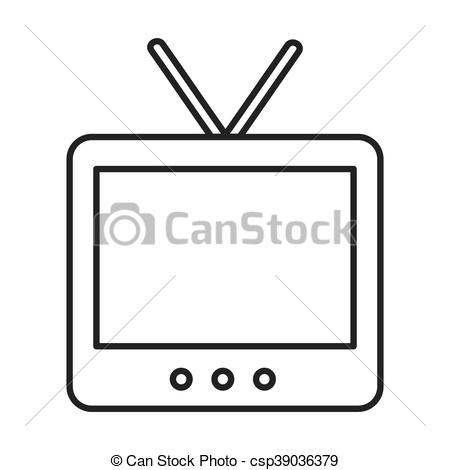 450x470 Tv Old Retro Isolated Icon Vector Illustration Design Vectors
