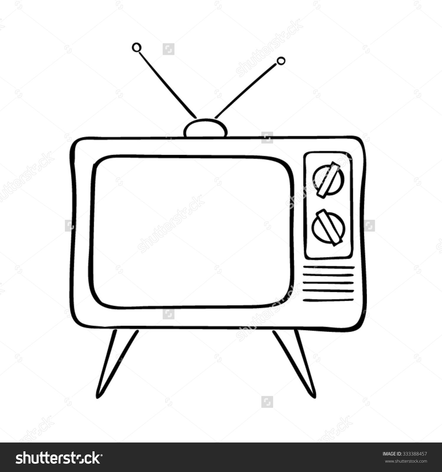 1500x1600 old tv drawing gallery drawings in draw, tv tattoo, simple tv