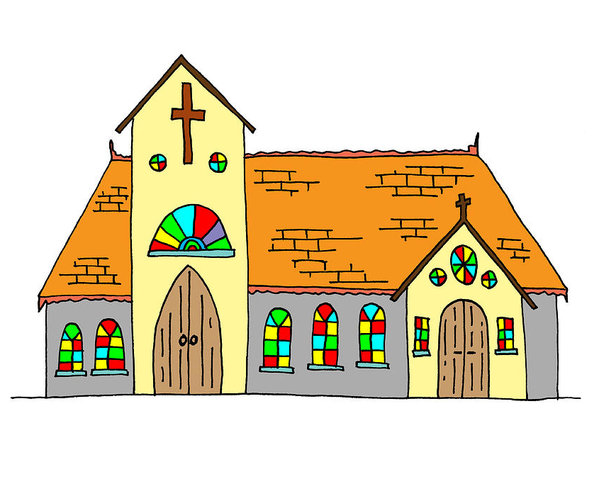 599x479 Hand Drawn Cartoon Style Doodle Illustration Of Old Village Type