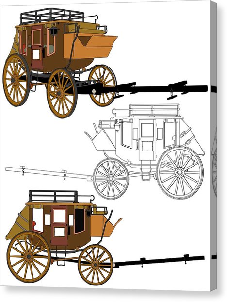 468x622 Old Wagon Wheels Canvas Prints