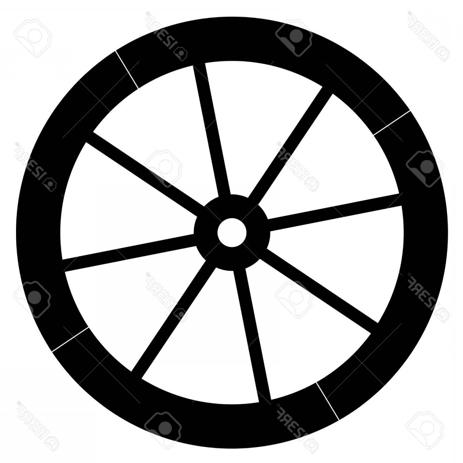 1560x1560 Photostock Vector Old Fashion Horse Vehicle Wagon Wheel Vector