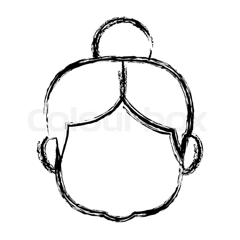 800x800 Lovely Grandmother Old Woman Image Stock Vector Colourbox