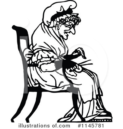 400x420 Old Woman Clipart