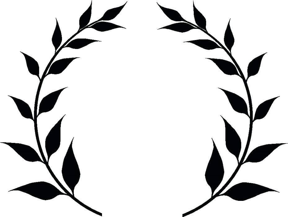 929x700 Wreath Olive Branch Leaves Logo Design Element Emblem Label Etsy