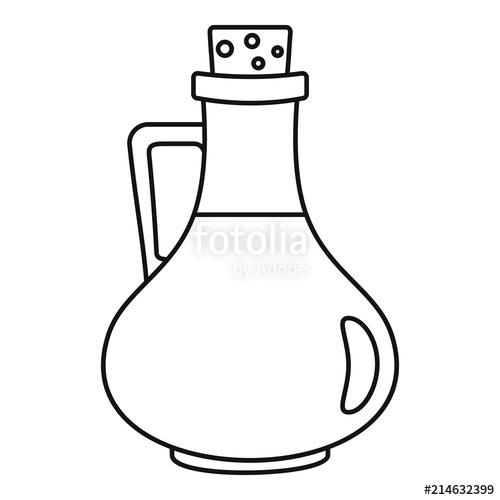 500x500 italian olive oil bottle icon outline illustration of italian