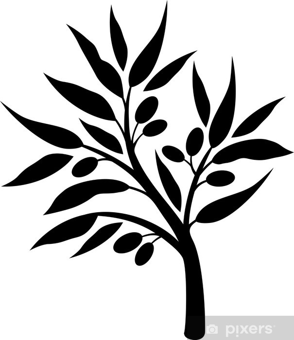 605x700 Olive Tree Silhouette Sticker We Live To Change