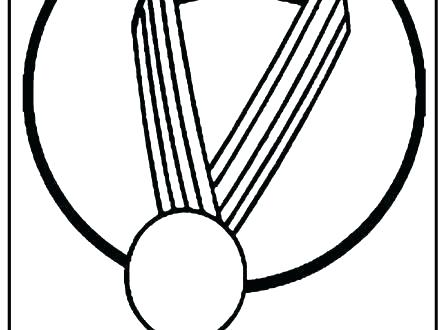 440x330 Olympic Rings Coloring Sheet