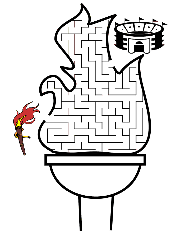 700x879 Olympic Torch Maze Gif