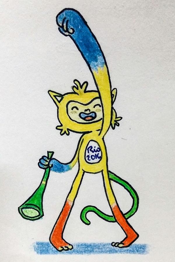 600x900 Rio Olympics Mascot Drawing
