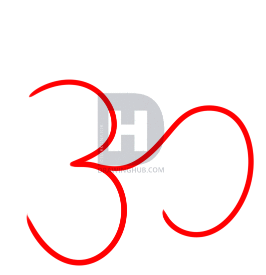 533x550 How To Draw An Om, Aum, Step