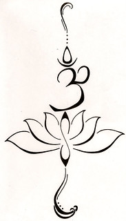 183x320 Om Lotus Drawing Yoga Om Lotus Tattoo Design With Infinity
