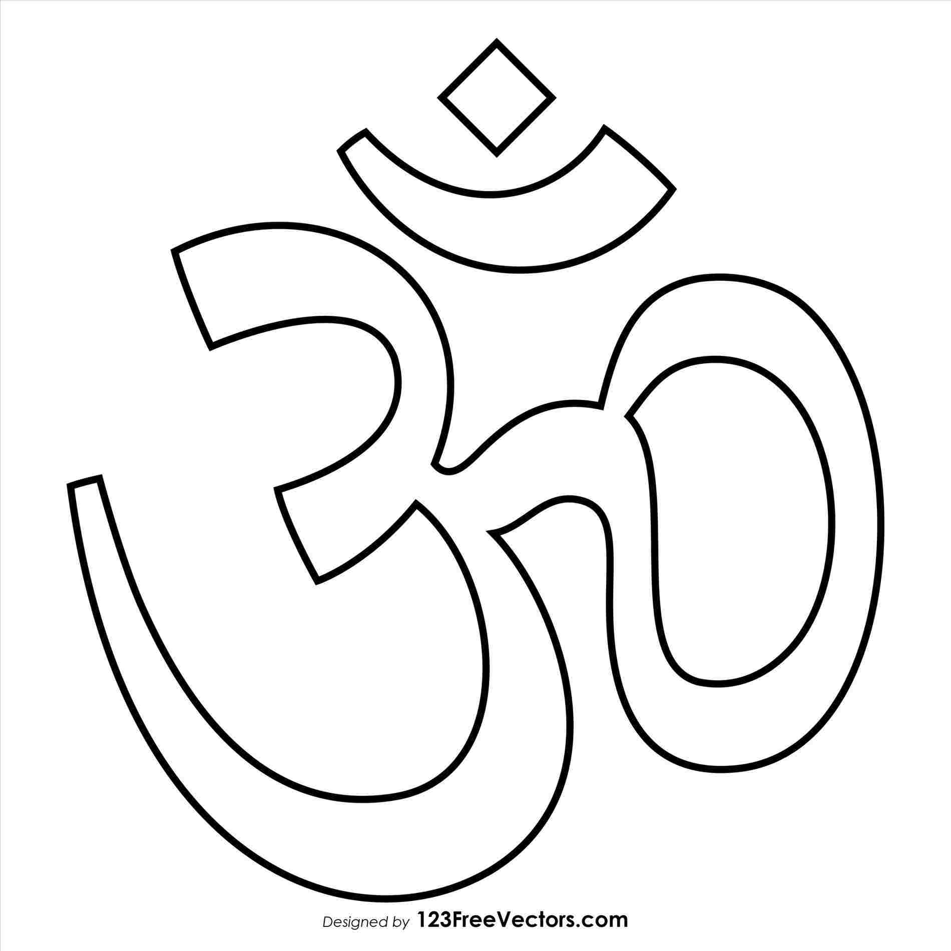 1900x1900 How To Draw Om Symbol In Photoshop