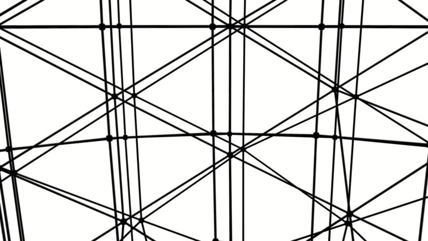 852x480 Three Dimensional Spheres Move One Inside Stock Footage Video