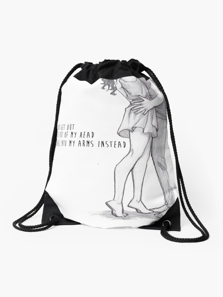 750x1000 One Direction Lyricsdrawing Drawstring Bag